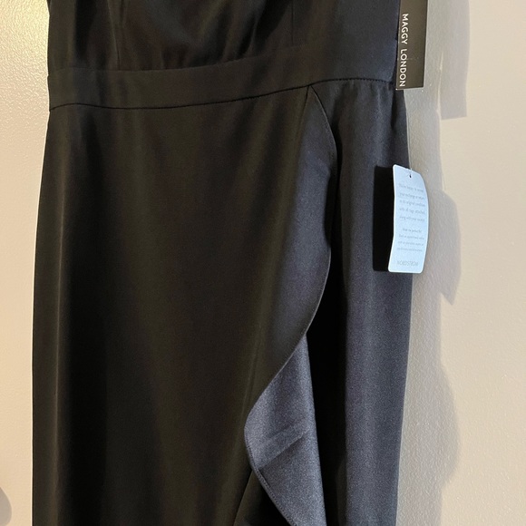 *NWT* Maggy London High Low Ruffle Midi Cocktail Dress - Picture 10 of 11